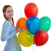 Воздушные шары латексные 12", кристалл, 100 шт., МИКС