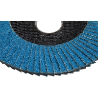 Круг лепестковый торцевой, циркониевый, P40, 125х22,2мм INOX KRANZ