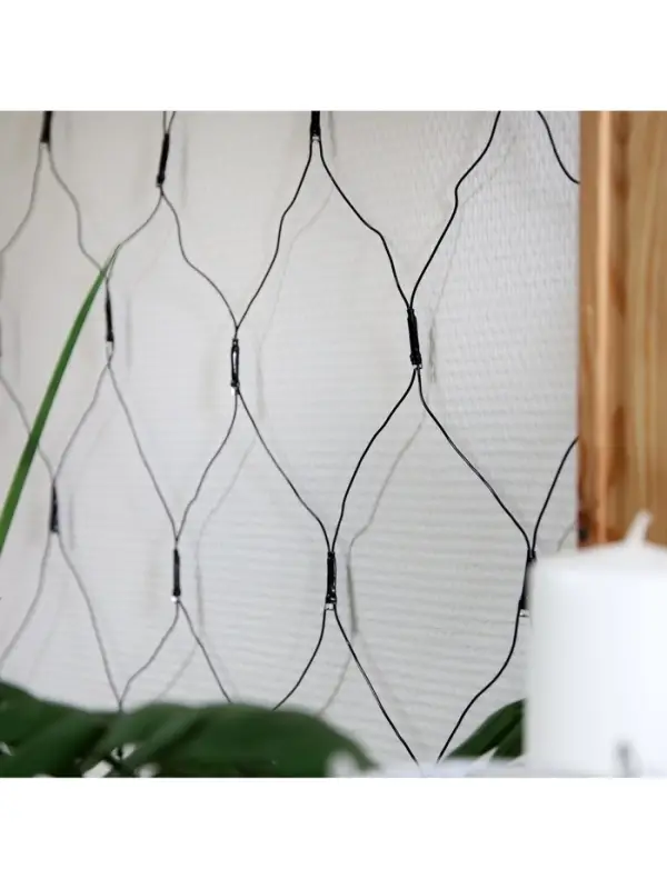 Гирлянда &laquo;Сеть&raquo; 2&times;2 м, IP20, тёмная нить, 224 LED, 8 режимов, 220 В, свечение белое