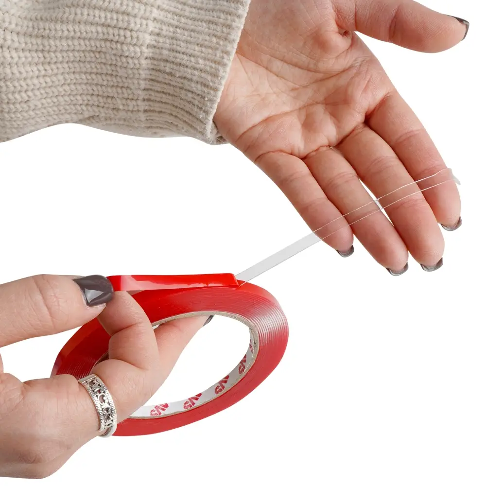 Лента клейкая двусторонняя AVS SCH-026 6 mm x 5 m акриловая основа (прозрачная)