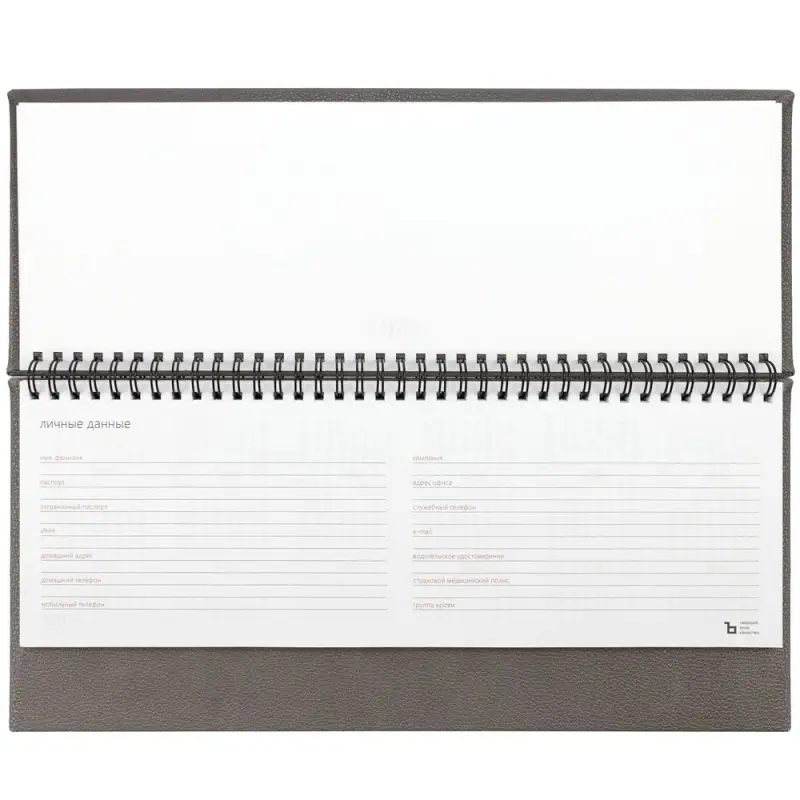 Планинг Sagrin, датированный, серый