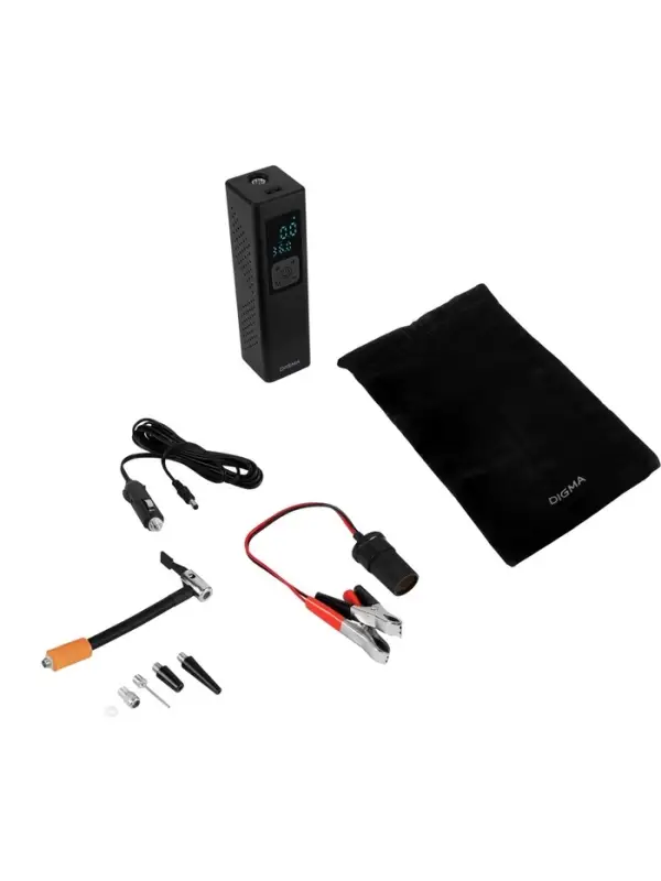 Автомобильный компрессор Digma QBK-275 шланг 0.16м