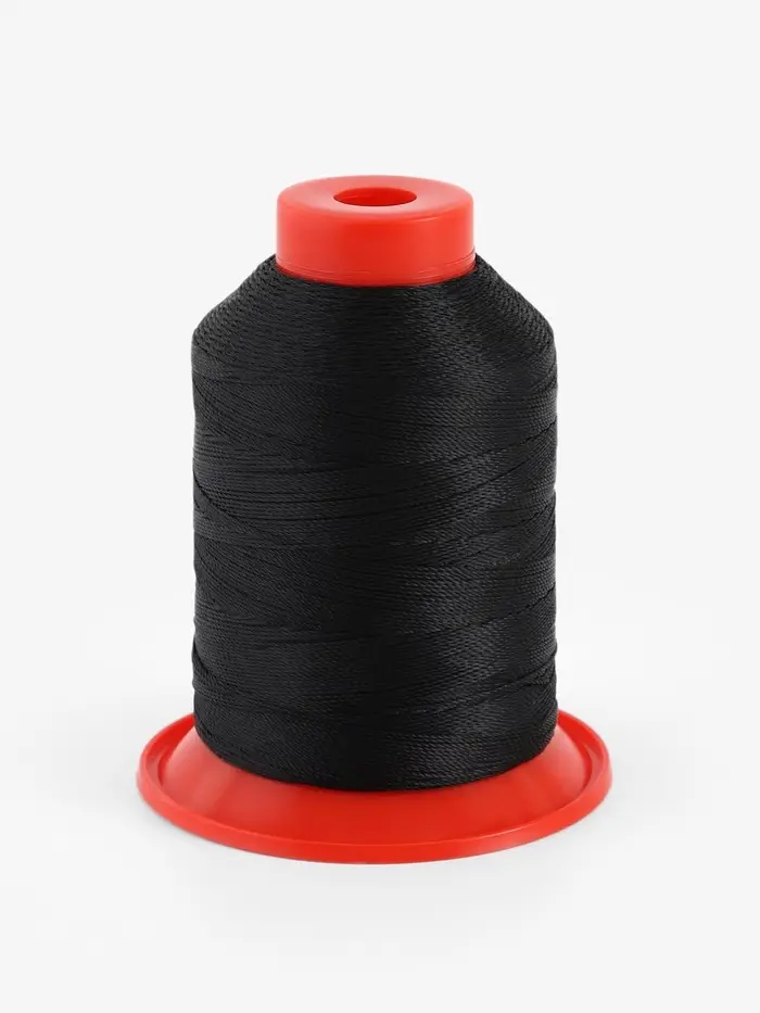 Нитки обувные, 500D/3, 600 м, чёрные