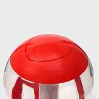 Башня пивная &laquo;Шар&raquo;, колба 3 л, ёмкость для льда, подсветка, пластик, красная