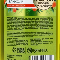 Шампунь для волос, витаминный эликсир, аромат облепихи, 250 мл, Рябина