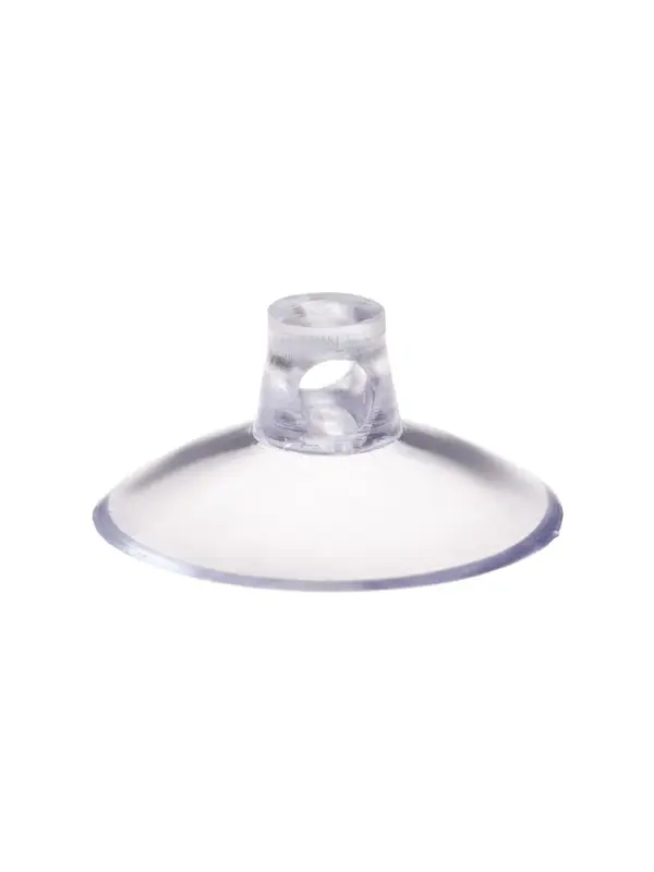 Присоска универсальная силиконовая d=25 мм, сквозное отверстие, 20 шт. в наборе, прозрачная