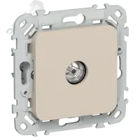 FLITE Розетка TV экранированная оконечная тип M РТВм-1-1-1-ФлЛ льняной IEK