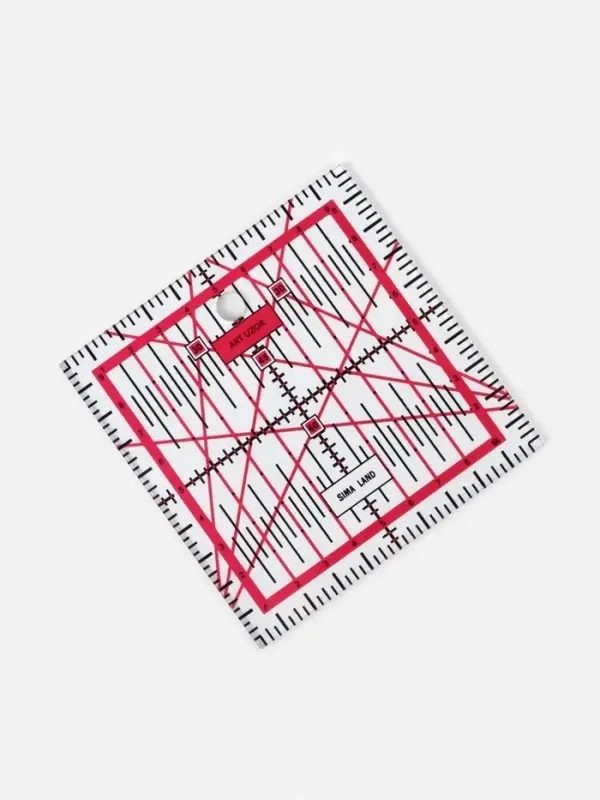 Набор линеек для квилтинга и пэчворка 30&times;30/25&times;25/15&times;15/10&times;10 см, s=3 мм