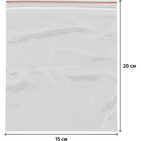 Пакет с замком (Zip Lock) 15 х 20 см, 35 мкм, 100 шт/уп