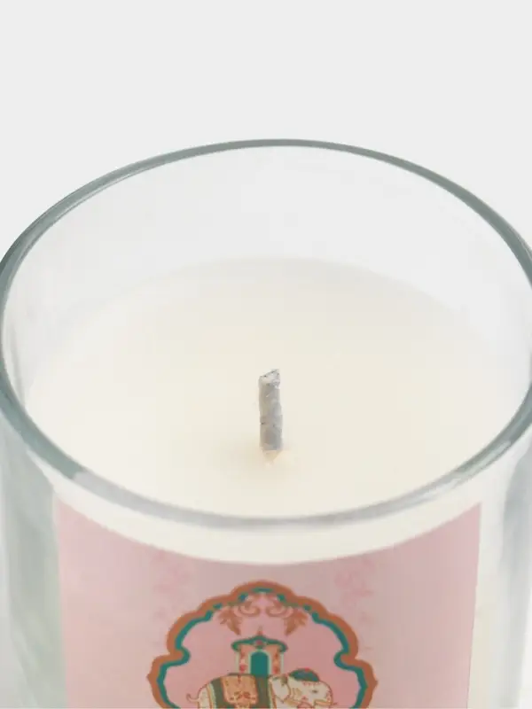 Свеча ароматическая в стекле &laquo;Роза&raquo;, соевый воск, 120 г
