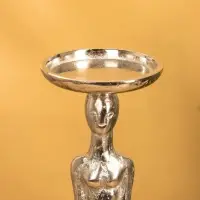 Подсвечник "Цивилизация" 13х13х 41 см, алюминий, цв. серебро Подсвечник "Цивилизация" 13х13х 41 см, алюминий, цв. серебро