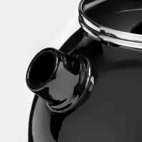 Чайник Bon appetit, 3 л, со свистком, индукция, эмалированная сталь, серый