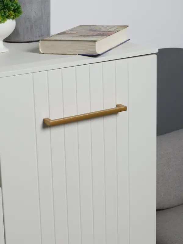 Ручка-скоба CAPPIO SQUARE RSC007, алюминий, м/о 192 мм, цвет матовое золото