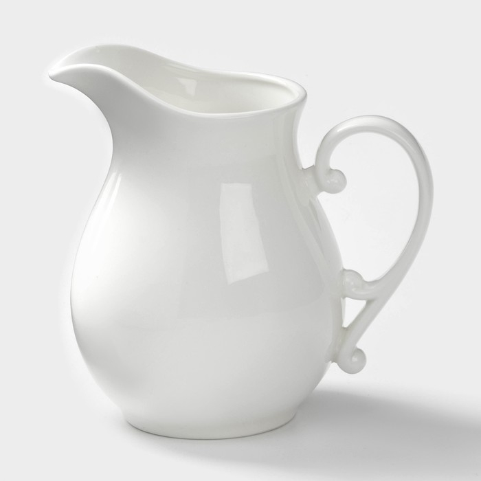 Кувшин фарфоровый Wilmax, 600 мл, цвет белый Кувшин фарфоровый Wilmax, 600 мл, цвет белый