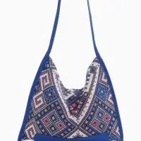 Сумка - шоппер женская на магните, 35&times;6&times;29 см, синяя