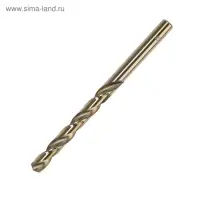 Сверло по металлу ТУНДРА, HSS-Co (5% кобальта), цилиндрический хвостовик, 8&times;115 мм