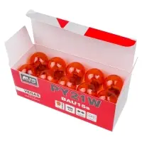 Лампа AVS Vegas 12V. PY21W(BAU15S) "orange" BOX 10шт. смещ.штифт