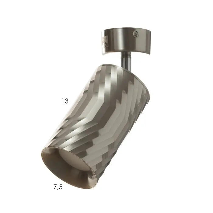 Спот &laquo;Алисер&raquo; GU10 серебро 7.5&times;7.5&times;20 см