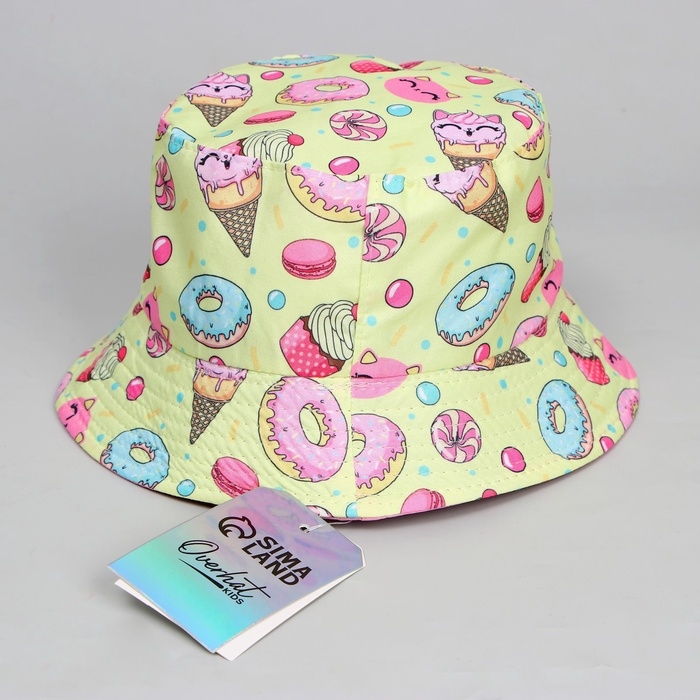 Панама детская для девочки «Вкусняшки», р-р 52-54 Панама детская для девочки «Вкусняшки», р-р 52-54