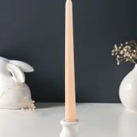 Набор свечей античных 25 см, 2 шт., 58 г, 7 ч, слоновая кость