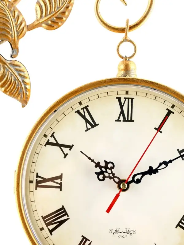 Часы настенные интерьерные &laquo;Финетти&raquo;, двусторонние, на подвесе, 28&times;29.5 см, d=21.5 см, от батареек 2&times;АА