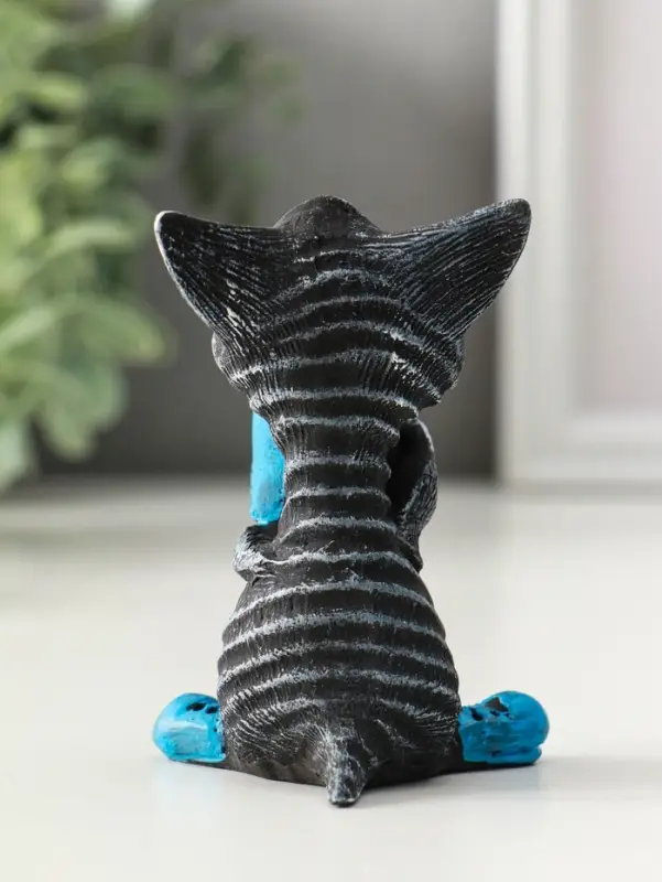 Фигурка полистоун &laquo;Кот с кружкой&raquo;, 8 см