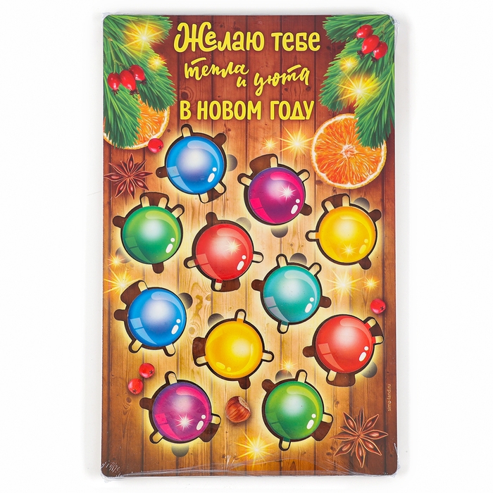 Новогодняя деревянная головоломка для детей «Новый год! Цветная гирлянда», 21 х 15 см Новогодняя деревянная головоломка для детей «Новый год! Цветная гирлянда», 21 х 15 см