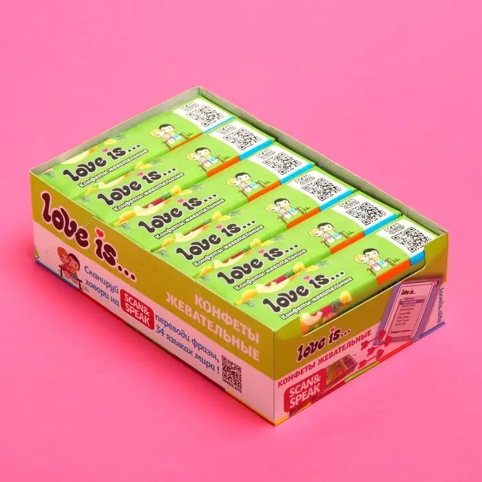 Конфеты жевательные Love is Конфеты жевательные Love is "Дыня-ананас", 20 г