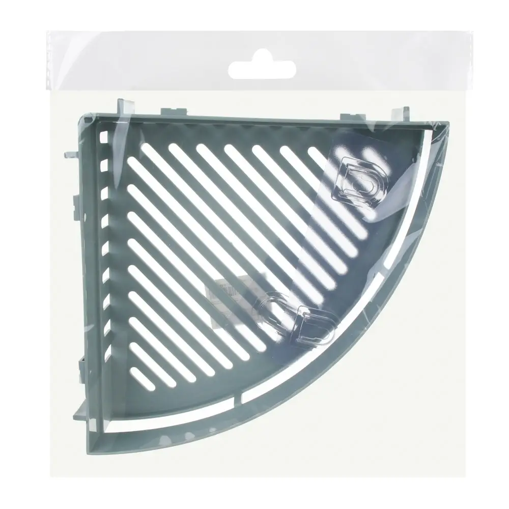 VETTA Classic Полка настенная угловая (большая), пластик, 35x25x7 см, оливковый