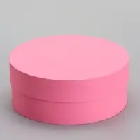 Коробка круглая подарочная розовая, 20&times;8 см
