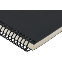 Ежедневник недатированный А5 AGENDA на спирали, черный, 128л 3-746/01