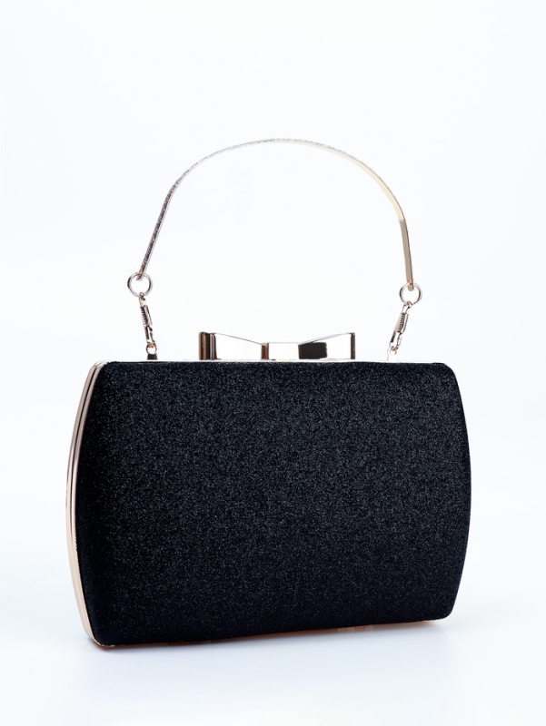 Сумка жен, 18.5*4.5*12 см, отд на фермуаре, цепь, ручка, черный Сумка жен, 18.5*4.5*12 см, отд на фермуаре, цепь, ручка, черный