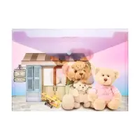 Папка-конверт на кнопке, А4, 180 мкм, "Мишка", МИКС