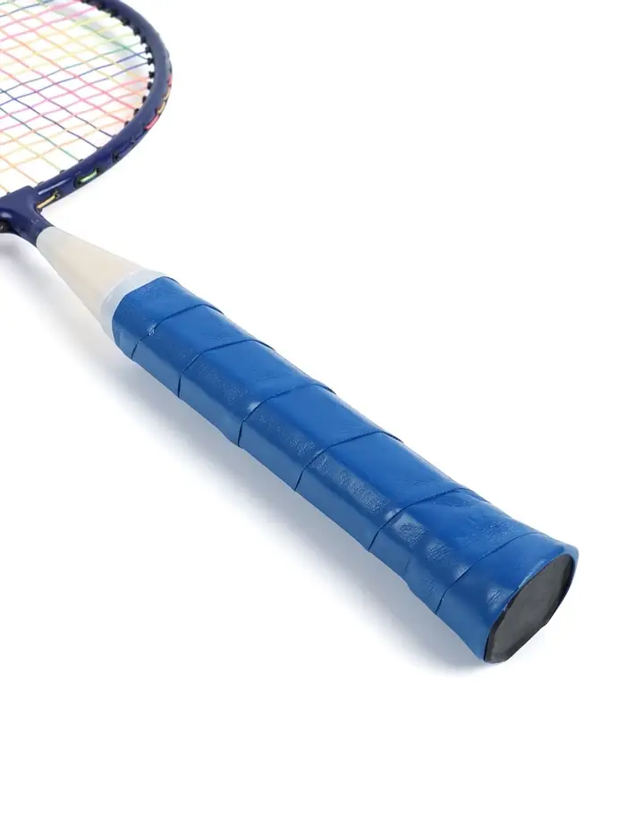 Набор для бадминтона ONLYTOP &laquo;Робот&raquo;: 2 ракетки 44 см, 2 волана, мяч, чехол, синий