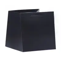 Пакет для торта и коробок, с широким дном, черный, 20&times;20&times;20 см