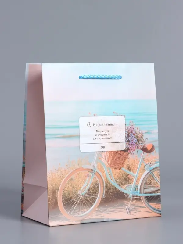 Пакет подарочный "Путь к мечте" ламинированный 18 х 22,3 х 10 см