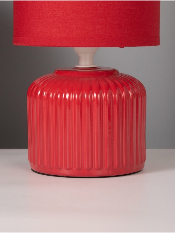Лампа настольная Лампа настольная "Муза" 40Вт Е14 красный 13х13х23см