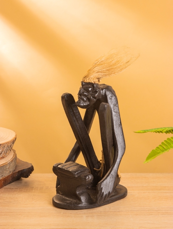 Сувенир Сувенир "Абориген кузнец" дерево, 14х12х20 см