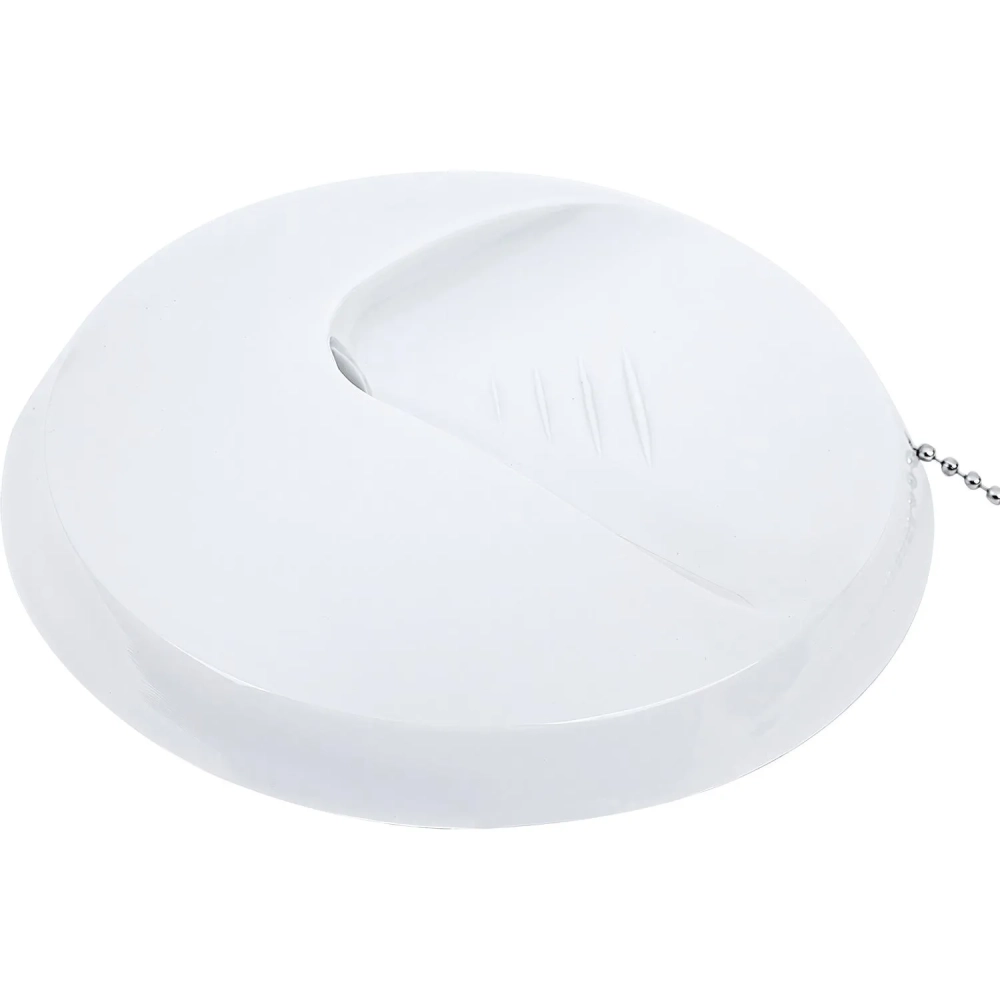 Ручка шариковая на подставке на липучке KP1009 в держателе с цепочк цв.бел