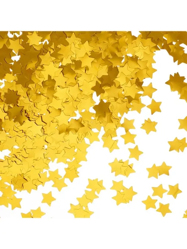 Конфетти «Звезда», сусальное золото, хром, 1.5 см, 50 г