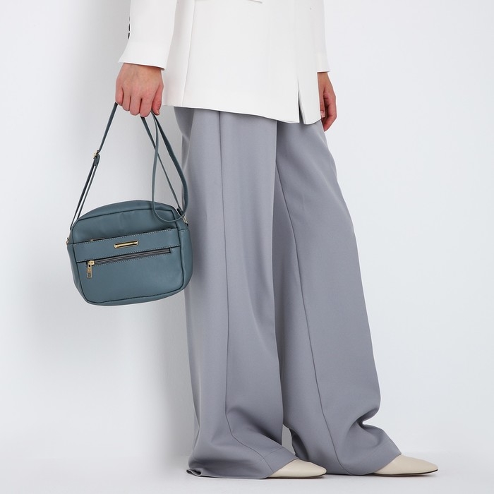 Сумка кросс-боди на молнии, цвет тёмно-голубой Сумка кросс-боди на молнии, цвет тёмно-голубой