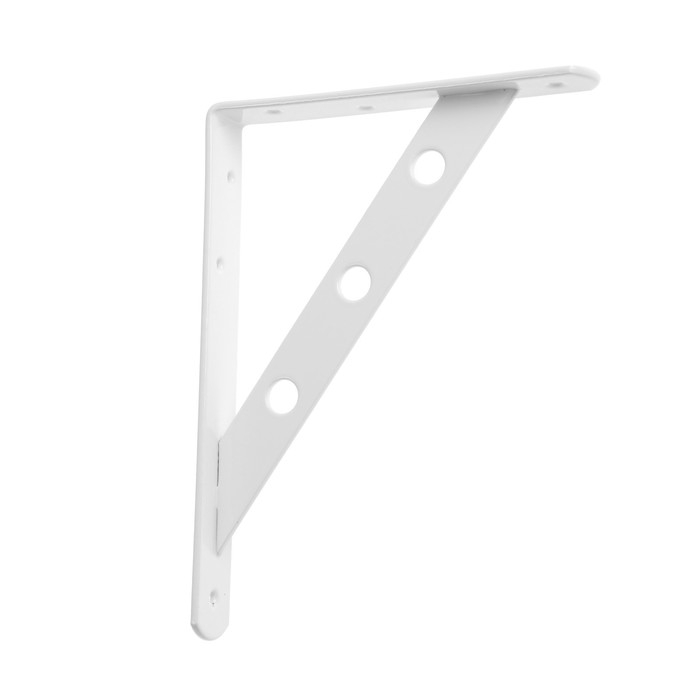 Кронштейн ТУНДРА усиленный 200х150 мм, полимер белый, 1 шт. Кронштейн ТУНДРА усиленный 200х150 мм, полимер белый, 1 шт.