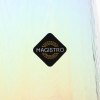 Набор бокалов для шампанского стеклянный Magistro «Дарио», 180 мл, 7×27,5 см, 2 шт, цвет перламутровый