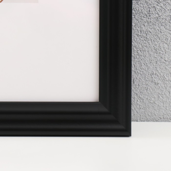 Фоторамка пластик Фоторамка пластик "МИРАМ" 21х29,7 см, (A4) 640257-A4, чёрный (пластиковый экран)