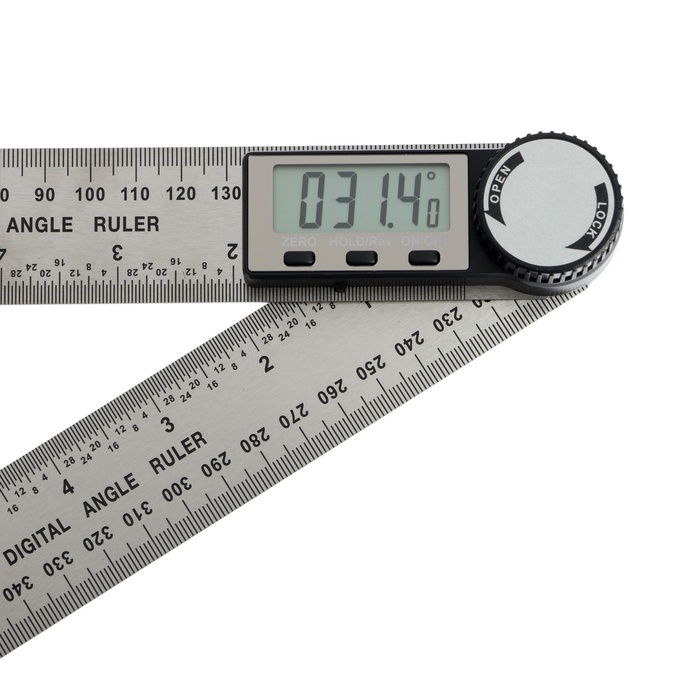 Угломер электронный ТУНДРА, нержавеющая сталь, 200 мм Угломер электронный ТУНДРА, нержавеющая сталь, 200 мм