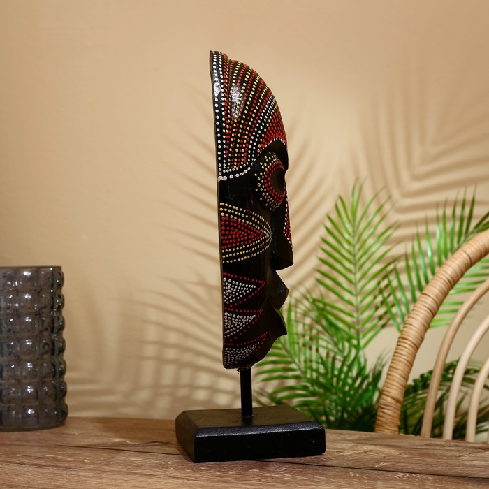 Маска Маска "Бу" на подставке, албезия 20х10х45 см