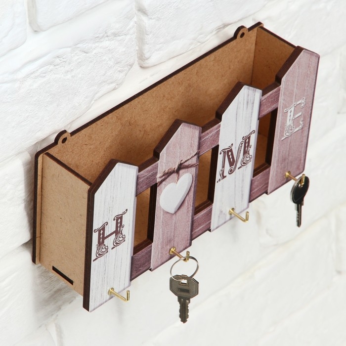 Ключница настенная HOME, 22,7 х 12,2 см. Ключница настенная HOME, 22,7 х 12,2 см.