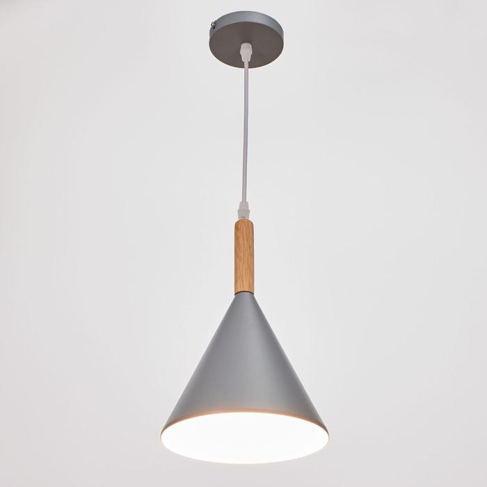 Светильник BayerLux 2034844/1 E27 40Вт серый 19,5х19,5х28 см Светильник BayerLux 2034844/1 E27 40Вт серый 19,5х19,5х28 см