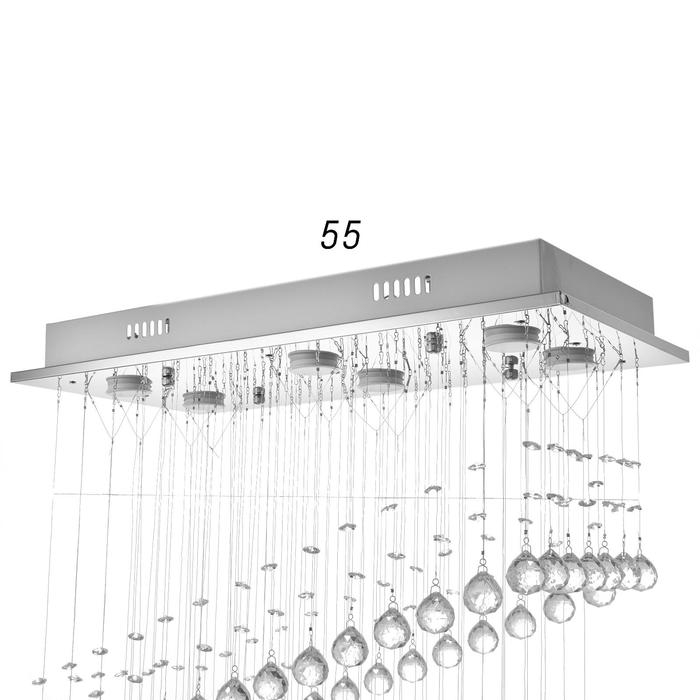Каскад 71307/6 GU10 40Вт хром 60х30х85 см BayerLux