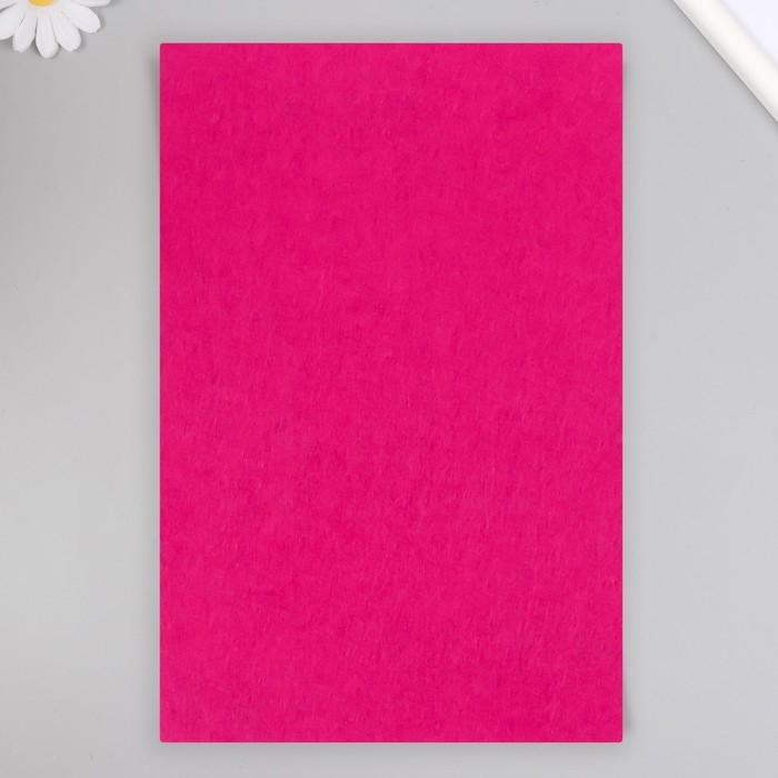 Фетр жесткий 1 мм "Фуксия" набор 10 листов формат А4